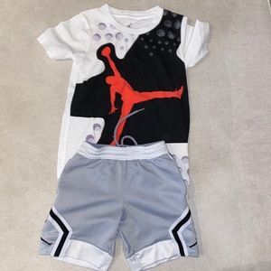 Jordan t-shirt/dri fit shorts